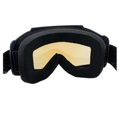 Birdz Skylark Motorcycle Black Goggles + Face Mask ReflecTech Mirror Lens