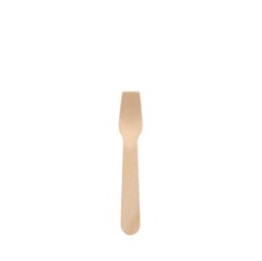 1000 Wooden Ice Cream Scoops 9.4cm Disposable Cutlery Wooden Cutlery Papstar