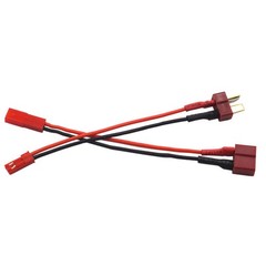 1 Pair 10CM 20AWG T Plug to JST Connector Adapter, RC Lipo Battery Charger