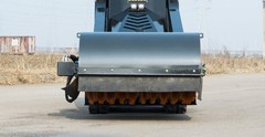 TYPHON STOMP X1300 & STOMP 509 Pickup Sweeper Broom Mini Skid Steer Attachment