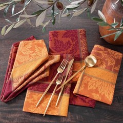 Elrene Home Fashions Maplewood Jacquard Fall/Harvest Thanksgiving Woven Cotton