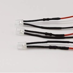 5/10 Pcs 2X5X7MM Rectangle LEDs Bulb Pre-Wired 20cm 2V 3V 6V 9V 12V~220V 5 Color