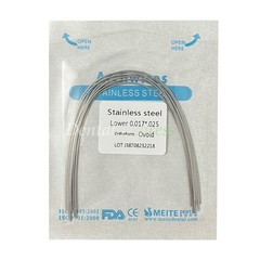 Dental Orthodontic Arch Wire NiTi Stainless Steel Ovoid/Natural Round Wires