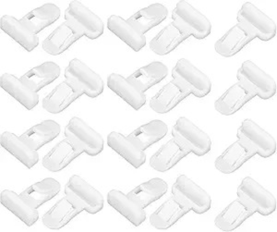 20 Pcs Durable Nylon White Front Rear Fender Bumper Spoiler Retainer Clips