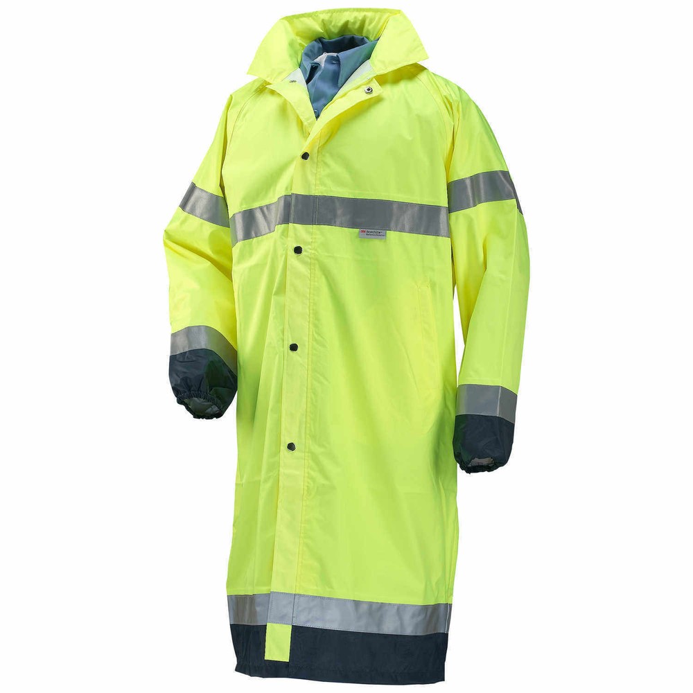 OCCUNOMIX 3m LUX-TJRE-YL Rain long extended Jacket Unisex Polyester Yellow Large