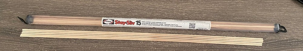 Harris Stay Silv 15 15% Silver Brazing Alloy Rods HVAC Grade Qty. 5 Rods