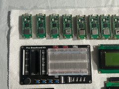 Raspberry Pi Pico Lot 10 (9 Pico W) +2 Dev Boards +LCD 16×2 20×4 RP2040 Bundle
