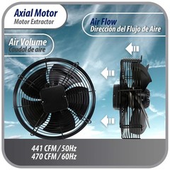 Appli Parts Axial Fan Motor Guard Mounted 9-7/8in (250mm) Fan Blade 220V/1Ph/50-