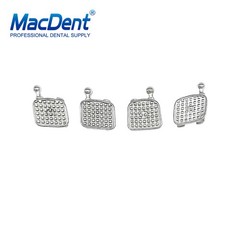 1-50X MacDent Dental Ortho Monoblock Brackets Braces Mini Roth .018 3-4-5 Hooks