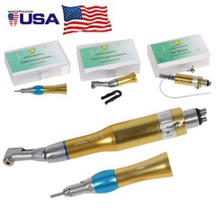 Dental Slow Low Speed Handpiece Contra Angle Straight Air Motor 4HOLE YBB-G TX