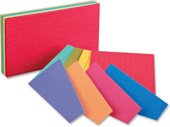 Extreme Index Cards 3 X 5 Inches Assorted Colors 100 per Pack