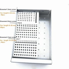 Orthopedics Instruments HA1.5mm 2.0mm 2.7mm Bone Screws Rack Sterilization Box