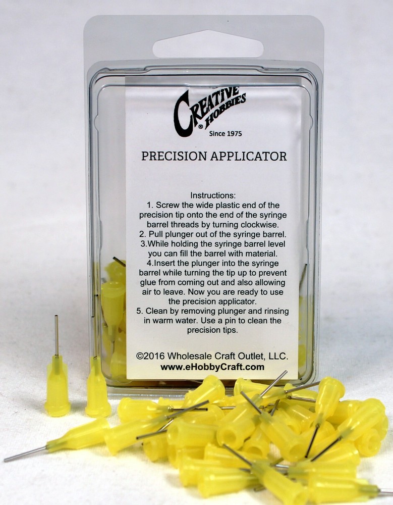 20 Gauge 0.5 Inch, Precision Applicator Dispensing Needle Tips, 50 Pieces