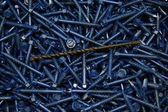 (175) Hex Washer Head 1/4 x 2-1/4 Concrete Masonry Screws Tapcon Anchor & Bit