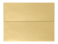 50 LUXPaper A7 Invitation Envelopes 5.25 x 7.25 80lb Gold Metallic Peel & Stick