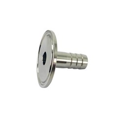 Tri-Clamp to Barb Adapter,1.5 in x 1/2 in (12.7mm Barb 0.5inch)