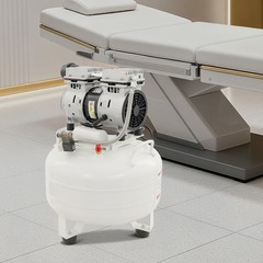 30L 3/4HP Dental Air Compressor Portable Air Compressor with Muffler 120PSI 110V