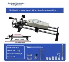 Horizontal Hand-Crank Tensile Tester Base Test Stand Laboratory Testing Machine