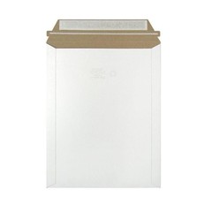 200 – 9.75″ x 12.25″ White Rigid Flats Self-Seal Cardboard Envelope Mailers