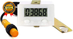 LCD Digital 0-99999 Counter 5 Digit plus up Gauge + Proximity Switch Sensor