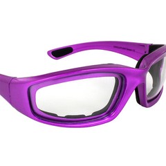Birdz Eyewear Oriole A/F Padded Sunglasses For Men & Women Purple w/ Smoke Lens