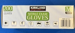 NEW – Kirkland Signature Nitrile Exam Gloves, Medium – 200 Count