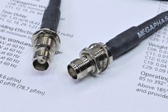 Megaphase 50 GHz Precision TNC Bulkhead TNC RF Coaxial Cable Ultra Low Loss 35″