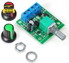 2Pcs PWM Low Voltage Motor Speed Controller DC 1.8V 3V 5V 6V 12V 2A 1803BK 1803B