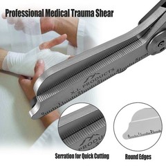 Emergency Trauma Shears Medic Emt Heavy Duty Multi Purpose Shears Black Handle