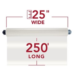 GBC Pinnacle EZ Load Blue End Cap Laminating Roll Film, 2 Pack, NAP II, 3 Mil La