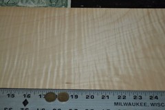 Curly Maple Raw Wood Veneer Sheet 7 x 31 inches 1/42nd 2305-89