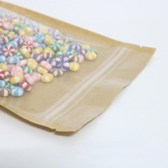 Many Sizes for Clear Front Kraft Paper Back Mylar Stand Up Zip lock Bag M34