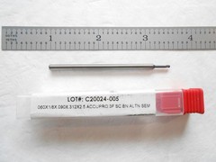 NEW ACCUPRO USA .060″ CUT DIA X .090″ LOC X 2-1/2″ L 3FL CC CARBIDE BALL ENDMILL
