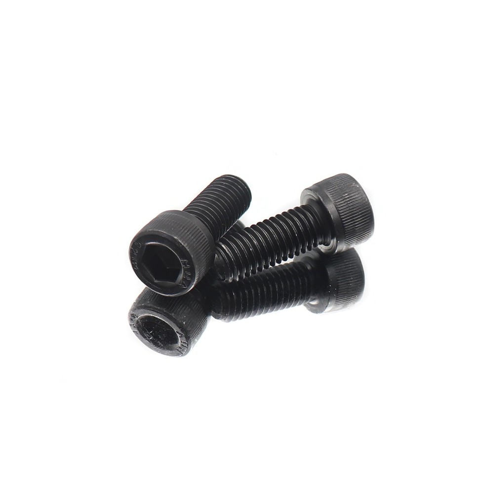 10pcs M10 x 20mm Black Socket Cap Bolts Screws 12.9 Grade Alloy Steel