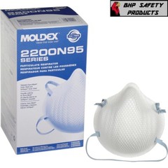 Moldex 2200 N95 Particulate Respirator Medium/Large, 20 Masks Per Box EXP 1/2030
