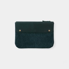 Traveler’s Company TF Canvas Pouch M Blue Cotton Leather Made in Thailand