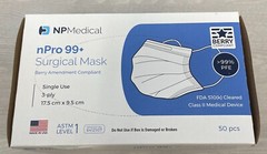 2000pcs, Disposable Surgical Face Mask, Adult Size, Made in the USA, 510k, lvl 1