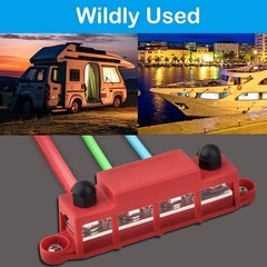 12V 250A Bus Bar Terminal Block Battery Distribution Block for Automotive Solar