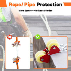 Lifting Pulley System Roof Top, Rope Block and Tackle Pulley System for Lifting