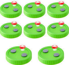 New 12Pcs Mushroom Liquid Culture Mycelium Jar Lids,Wide Mouth With PTFE Filter