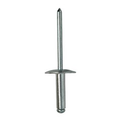 Large Flange Pop Rivets 3/16″ x 1/2″ Aluminum Body Steel Mandrel (6-8) Qty 50