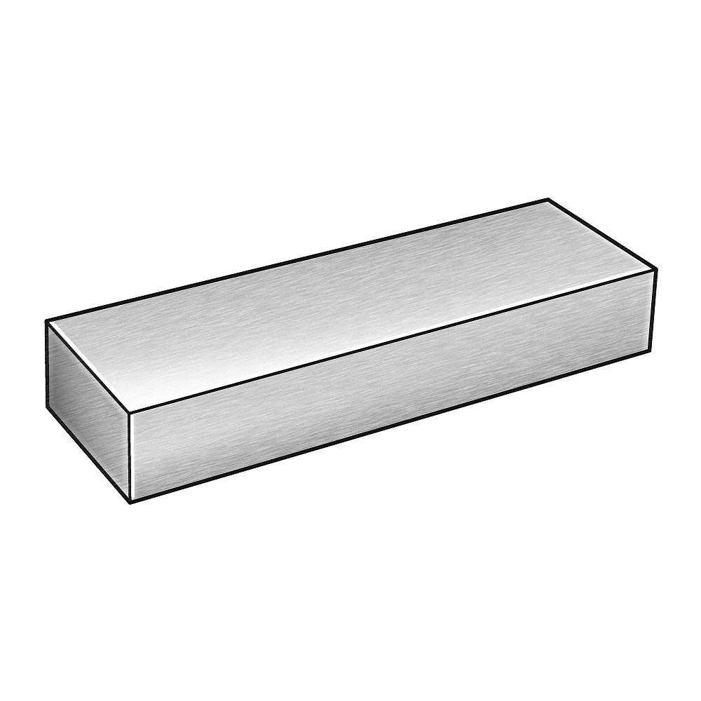 GRAINGER APPROVED 4YTX9 Rectangular Blank Stock,SS,6ft Overall L 4YTX9