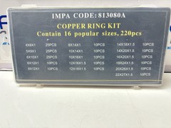COPPER RING KIT CONTAIN 16 POPULAR SIZES, 220 PCS IMPA CODE: 813080A