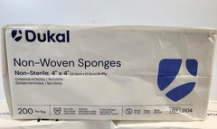 Lot of 3 New Dukal REF 2104 Non-Woven Sponges Non-sterile 4″x4″ 4PLY 200 per bag