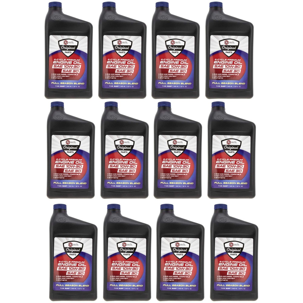 Exmark 135-2566 Engine Oil 10W-30 Full Synthetic Quart Bottle 12 Pack