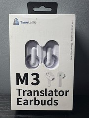 Timekettle M3 Language Translator Barrier Earbuds White Colored
