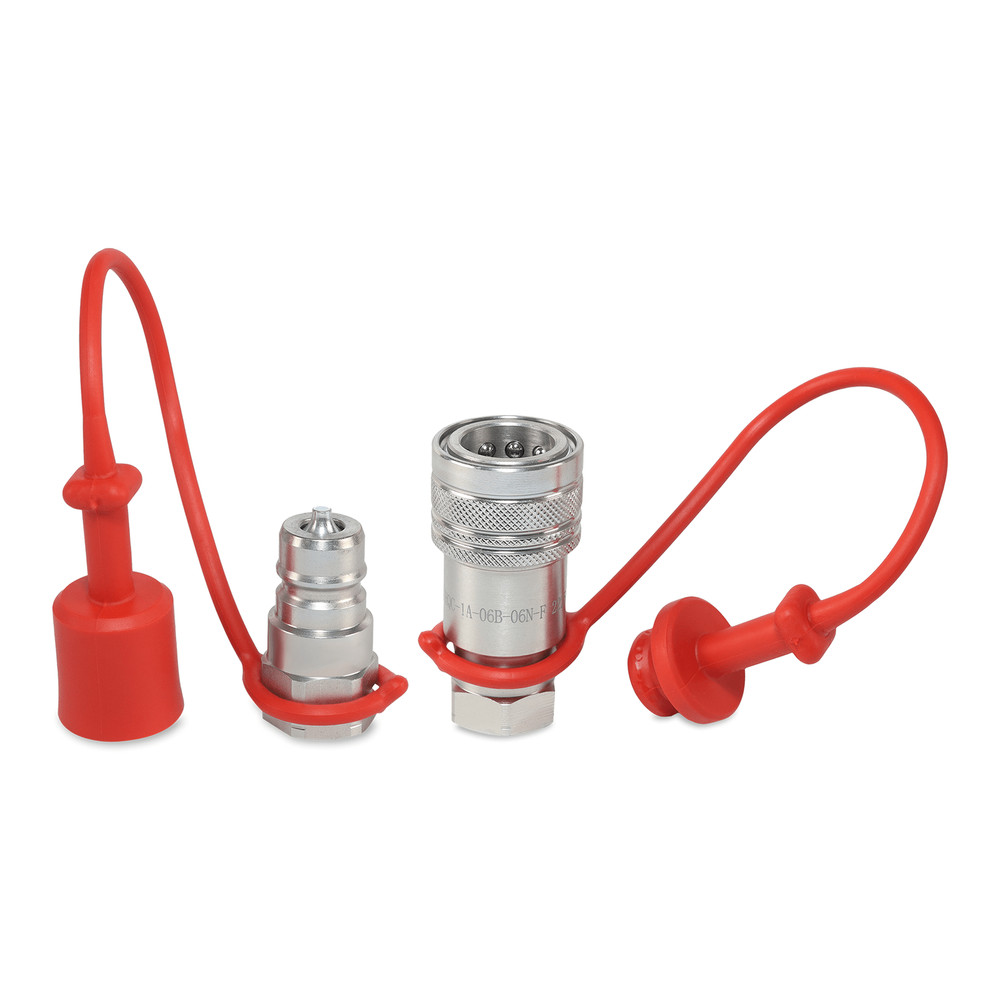 3/8″ ISO 7241-A Quick Disconnect Hydraulic Couplers Set – 3/8″ NPT Thread