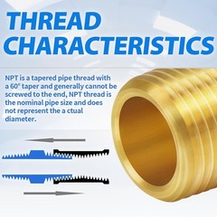 Brass Pipe Fitting, Reducer Hex Nipple 1/2″ NPT Male x 1/4″ NPT Male Thread A…