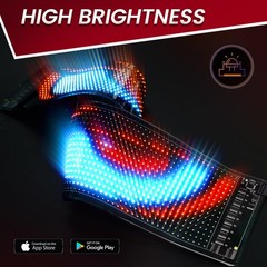 Rayhome Synchronize Multiple Devil Eyes Light, 23”x5” Full Color LED Eyes f…