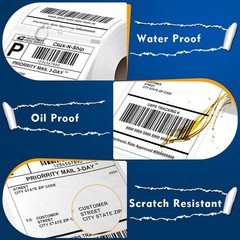 5 Pack 220/Roll Thermal Shipping Labels 4×6 Compatible 1744907 Dymo 4XL Printer